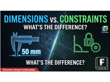 Dimensions vs. Constraints in Autodesk Fusion 360: What's the Difference?